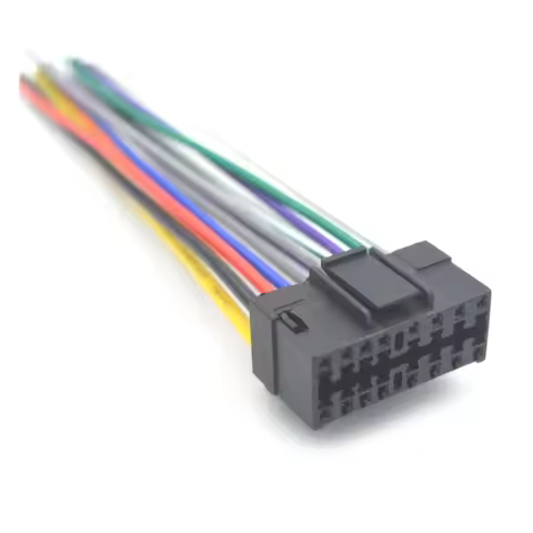Car Stereo Radio 16Pin Male Plug Harness For Sony For JVC Radio Audio Player Adapter Wiring Harness 