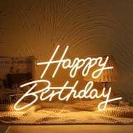 🔥SG Hot selling🔥Balloon Party Birthday Lights happybirthday Letter Light Neon Sign Concert Handheld 