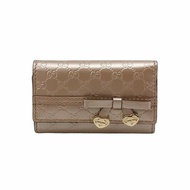 Gucci 牛皮 雙G 壓花 老花 鑰匙包