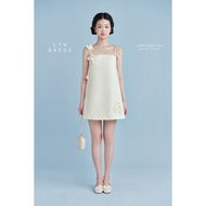 Ciberti - Cyn Dress with embossed flowers