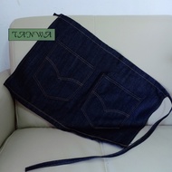 Half Apron Twill Fabric Jeans 23*16 Inches 23*27