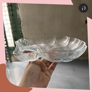 DIAMONDS Small Clamshell Glass Plate 21.8CM x 23.8CM x 3.5CM (CP-08)