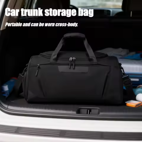 Car Trunk Fitness Organizer Bag Travel Tote Crossbody Storage Bag For Mercedes Benz AMG W204 W205 W2