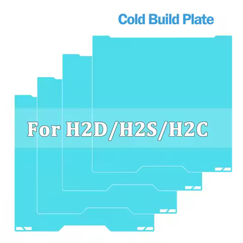Glacier Cold Plate For Bambu Lab H2D H2S Build Plate For bambulab H2C 3D Printer PLA PETG Lower Temp