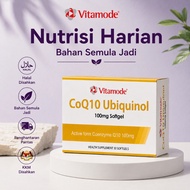 Vitamode CoQ10 Ubiquinol 100mg Untuk Tenaga & Serapan & Antioksidan & Kesihatan  Kualiti Halal  Baik