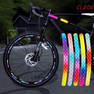 CLEOES Laser Glow-in-the-dark Sticker, Rainbow Reflective Laser Glow Rainbow Reflective Sticker, Glow-in-the-dark Sticker Rainbow Luminous Laser Bicycle Reflective Sticker Riding