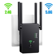 5Ghz Wireless WiFi Repeater 1200Mbps Router Wifi Booster 2.4G Long Range Extender 5G Wi-Fi Signal Amplifier Repeater Bla