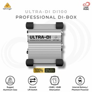 Behringer DI100 ULTRA-DI Professional Active Direct Injection Box with Phantom Power for Live Stage