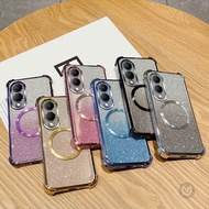 Casing For VIVO Y17S Y18S Y03 Y02S Y16 Y27 Y35 Y36 Y15A Y15S Glitter Plating Shockproof Clear Magnet