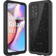 เคสกันน้ำสำหรับ Samsung Galaxy A52 5Gเคสป้องกันหน้าจอในตัวกันน้ำ IP68กันกระแทกกันฝุ่นกันตก Samsung A52 5G เคสโทรศัพท์เต็มรูปแบบปิดผนึกสำหรับ Samsung A53 5G