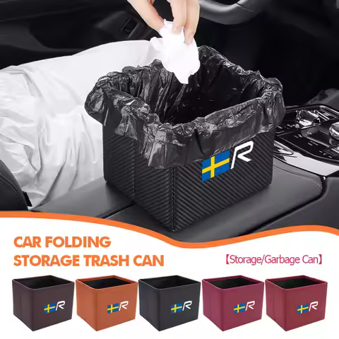 Car Trash Can Foldable Garbage Waterproof Organizer Bag For Volvo XC60 D5 XC90 D4 XC40 D3 XC70 D2 S8