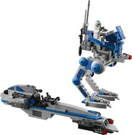 全新未砌 LEGO Star Wars 75280 501st Legion BARC speeder + AT-RT 淨機 不連人仔