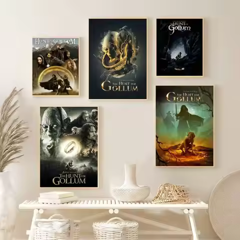 Film The Lord of R-Rings Hunt Gollum Poster Decoration Bedroom Home Wall Sticker Prints Painting Liv