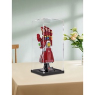 [Acrylic Anti-dust Box] Unlimited Nano Gloves Acrylic Display Box Suitable for Lego 76223 Transparen