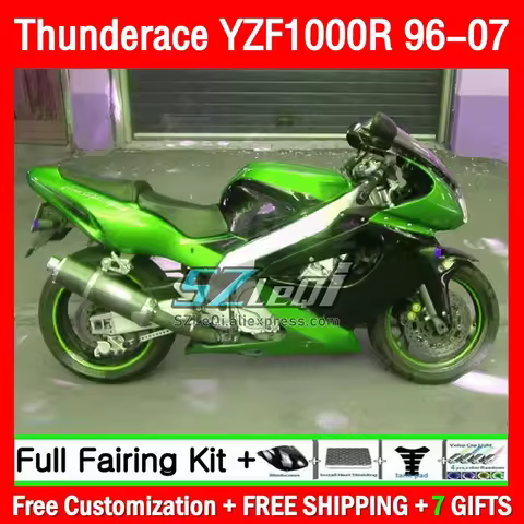 Body For YAMAHA Thunderace YZF1000R YZF 1000R 1000 R 198Q1.72 YZF-1000R Metal green 96 97 98 99 00 0
