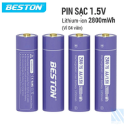 Sạc pin Beston AA AAA M7037 1.5V dùng cho pin 2A 3A sạc cùng lúc 8 viên cổng sạc type-C sạc nhanh tự