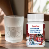 Frosted Glass Etching Kit Permanent Etched Patterns Long-Lasting Craft Materials Intricate Designs A