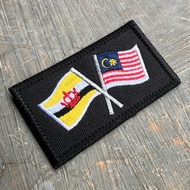 Malaysia Brunei Embroidered Flag Patch