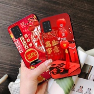 Back cover for oppo a74 / oppo a94 / oppo a95 with spring and dragon print