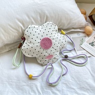 Korean Style Fresh Flower Crossbody Bag Phone Dopamine Bag Mobile Phone Dopamine Bag Contrast Color 