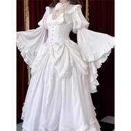 Halloween Gothic Lolita Outfit - Fishbone Skirt & Shirt Set