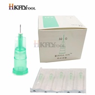 100ชิ้น/ล็อต32G 4Mm เข็มเจาะโปร่งใส Sye ฉีดกาวปลายยาสำหรับเข็มฉีดยา32G 13มม.