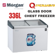 Morgan 2 Door 2 in 1  Sliding Glass Chest Freezer 336L MCF-G336L Glass Door Chest Freezer