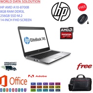 HP ELITEBOOK 745 G3 AMD A10-8700B PROCESSOR/8GB RAM 256 SSD/14 INCH FHD SCREEN/BUILT IN CAMERA/AMD R