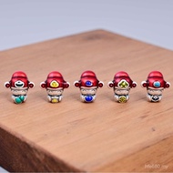 God of Wealth S999 Color Cream Glue Spacer Beads DIY Retro Silver Hard Accessories Pure Silver 3D Ep