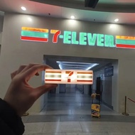 Mini 711 Small Freezer Toy Fridge Magnet Supermarket Miniature Horizontal Freezer Role-Play Ice Crea