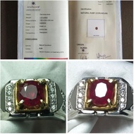 Ready || Rare "Unheated" Ruby Birma Batu Ruby Natural Burma Myanmar Asli