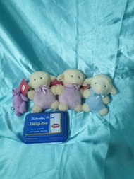 （C3）剩一隻紫色 跟熊熊 兩隻一起賣 sophisca 菓風小舖 小羊 羊羊 綿羊 娃娃 迷你 小熊 紫色 藍色 吊牌 玩偶 布偶