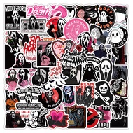 10/50Pcs Halloween Horror Death Stickers for Laptop Skateboard Suitcase Phone Waterproof Sticker Kid Toy