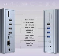 Unitek 15IN1 Universal Docking Station UHUB Prime 15 合 1 USB-C Hub (MST兼容M1晶片電腦連接三台外置4K螢幕) #D1086A [