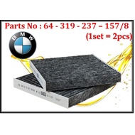 BMW - F25 F26 N20 N47 N52 N54 N55 X3 X4 X-Drive Aircond Filter Cabin Air Filter (1set X 2pcs) 64-319