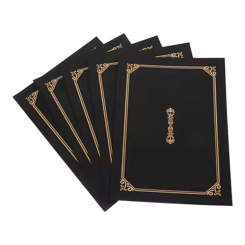 5Pcs Certificate Cover A4 Size Paper Document Holder Honor Certificate Cover Protective Covers Paper