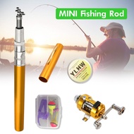 YOOGOO 100CM Set Mini Pen Fishing Rod Pen Joran Pancing Outdoor Joran Fishing Peralatan