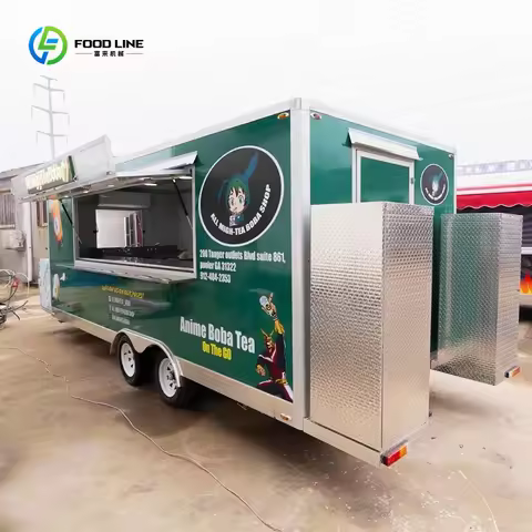Food Trailer Mobil Coffee Shop Street Food Kiosk Trailer Mobile Kiosk Mini Food Truck