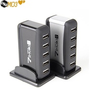 OSR  USB 2.0 HUB 7 Port High Speed Adapter Portable Connector Converter with AC Power