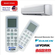 Daikin York Acson Universal Aircond Air cond Remote Control DAIKIN/YORK/ACSON