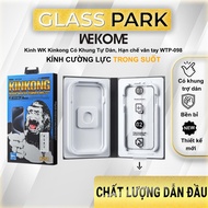 Tempered glass with Self-Adhesive Frame WK KINKONG WTP-098 transparent, new design - limited fingerp