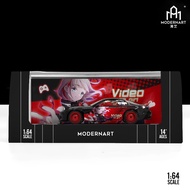 TIME MICRO：Modern Art 1:64  Mazda RX-7 Esports Girl Pink/Black Model  Car Collection & Display & Gif