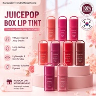 LANEIGE JuicePop Box Lip Tint - Long-Lasting Hydrating Lightweight Tint, Buildable Juicy Color 9 Sha