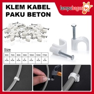 Klem Kabel listrik / Klem Paku Beton / Klem Kabel Clip