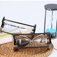 Glass Flowing Sand Timer Decorative Hourglass Holiday Theme Hourglass Ornament