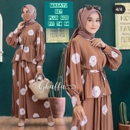 🌹SET MUSLIMAH🌹SET SUIT MASAYU~SET BAJU DAN SELUAR PLUS SIZE FIT TO 52🌹