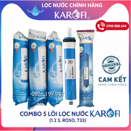 Combo 5 lõi lọc nước Karofi chính hãng dùng cho máy lọc nước Karofi HC300-RO