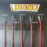 Cable 2 x AWG26 AWG24 AWG22 AWG20 AWG18 Silver Tinned Cu Per Meter 26 24 22 20 18 AWG x 2 Cable AWG