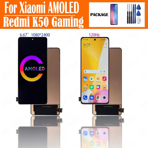 For Xiaomi Redmi K50 Original AMOLED Gaming 21121210C LCD Display touch screen digitizer for redmi k