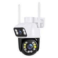 PTZ WiFi Outdoor security wireless 2X3MP Dual Lens Linkage Human Detect Pan tilt Digital zoom Auto T